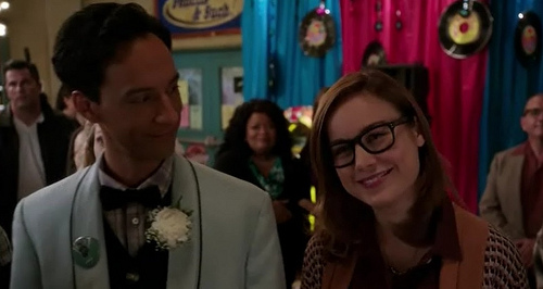 Somewhat to his own surprise, Abed (Danny Pudi) meets a partner in crime -- and maybe more -- in Rachel (Brie Larson) on "Community."