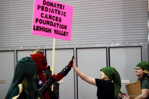 Deadpool giving "Maximum Effort" for charity. (Photo Credit: Stogie Guy Photo©)
