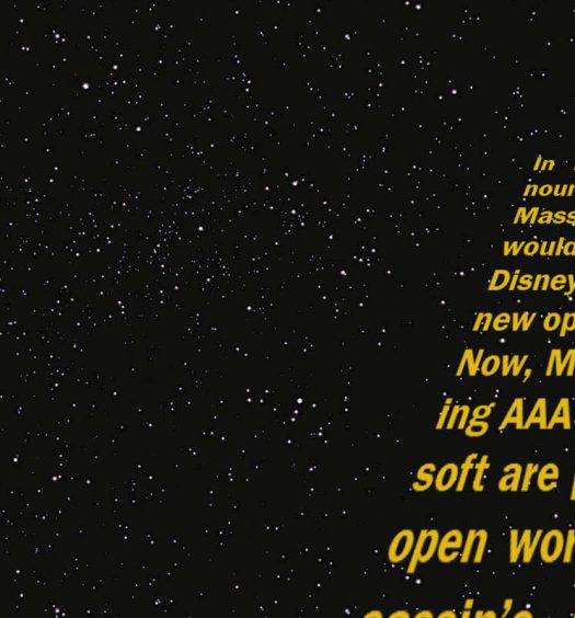 This is a header image that looks like the Star Wars crawl text. It mentions Ubisoft and Massive Entertainment